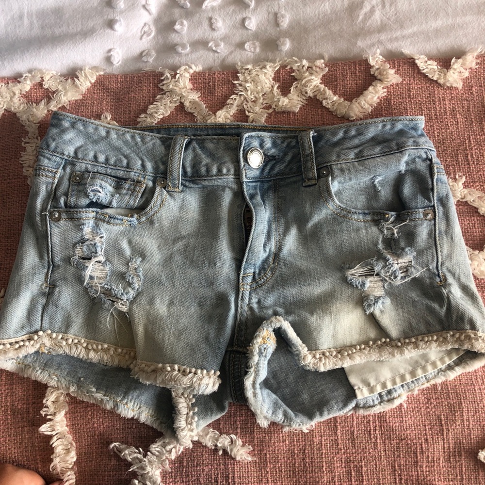american eagle jean shorts